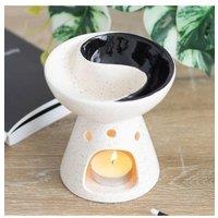 KDMD Yin Yang Dual Oil Burner & Wax Warmer in White