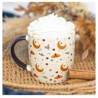KDMD Autumn Magic Harvest Moon Print Mug in White