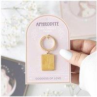 KDMD Aphrodite Goddess Talisman Keyring in Gold