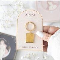 KDMD Athena Goddess Talisman Keyring in Gold