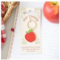 KDMD Best Teacher Apple Keyring in Red