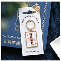 KDMD King of My Heart Playing Card Keyring