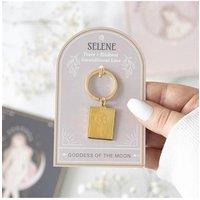 KDMD Selene Goddess Talisman Keyring in Gold