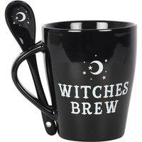 KDMD Witches Brew Mug & Spoon Set in Black