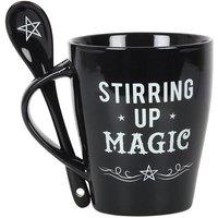 KDMD Stirring Up Magic Mug & Spoon Set in Black