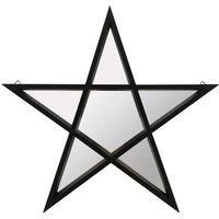 KDMD Black Framed Pentagram Mirror