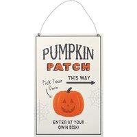 KDMD 30cm Pumpkin Patch Hanging Sign in Grey