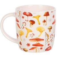 KDMD All Over Mushroom Print Mug in Cream