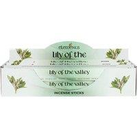 KDMD Set of 6 Packets of Elements Lily of the Valley Incense Sticks in Green
