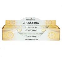 KDMD Set of 6 Packets of Elements Energising Incense Sticks in Yellow