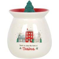 KDMD No Place Like Home Ceramic Wax Melt Burner Gift Set in White