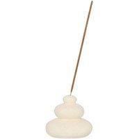 KDMD Cream Speckle Balancing Stones Incense Stick Holder