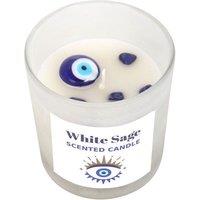 KDMD All Seeing Eye White Sage Crystal Chip Protection Candle