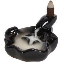 KDMD Pool to Pool Backflow Incense Burner in Black