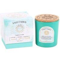 KDMD Sagittarius Ylang Ylang & Amber Gemstone Zodiac Candle in Teal