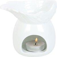 KDMD Angel Wing Dish Oil Burner in White