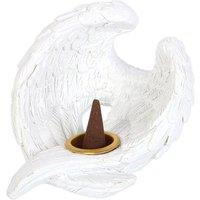 KDMD Angel Wing Resin Incense Cone Burner in White