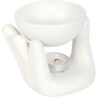 KDMD White Hand Ceramic Oil Burner
