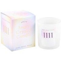 KDMD 1111 Angel Number Crystal Chip Candle in White