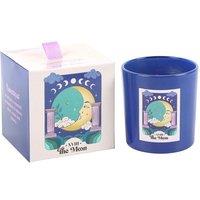 KDMD The Moon Amethyst Crystal Chip Candle in Blue