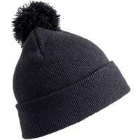 Result Pom Pom Beanie in Black