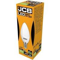 JCB LED Candle 520lm Opal 6w Light Bulb E14 6500k in White