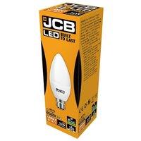 JCB LED Candle 250lm Opal 3w Light Bulb B22 2700k in White