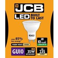 JCB LED GU10 3w Light Bulb Cap 235lm 3000k Warm White
