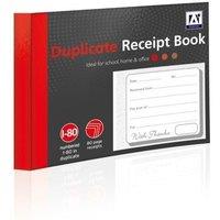 A Star Duplicate Receipt Book in Black