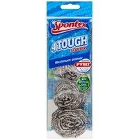 Spontex Tough Scourer (Pack Of 4) in Silver