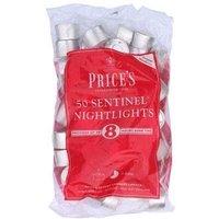 Prices Candles Sentinel Nightlights (Pack of 50) in White