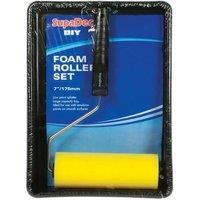 SupaDec Foam Roller & Tray Set in Black