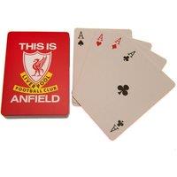 Liverpool FC This Is Anfield Playing Cards in Red