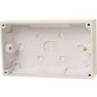 Dencon Twin Gang Box in White