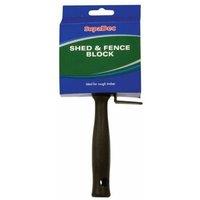 SupaDec Shed & Fence Block Brush in Black