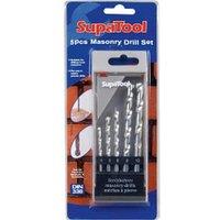 SupaTool Masonry Drill Bits Set (5 Piece) in Silver
