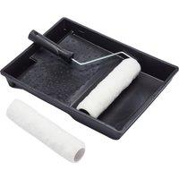 Harris Essentials Paint Roller Set (Pack of 4) in Black