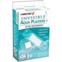 Masterplast Invisible Waterproof Plasters (Pack Of 24) in Clear