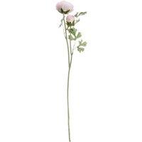 Hill Interiors Artificial Single Short Stem Ranunculus in Light Pink