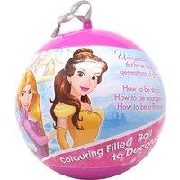 Disney Princess Giant Christmas Bauble & Stationery Set in Pink