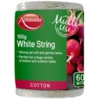 Ambassador Multi-Use Cotton String in White
