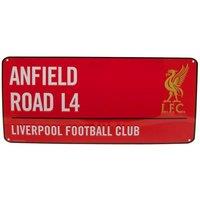 Liverpool FC Street Sign in Red