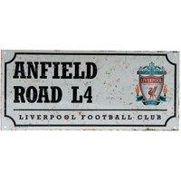 Liverpool FC Street Sign in White