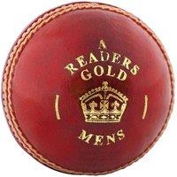 Readers Gold A Leather Cricket Ball in Red