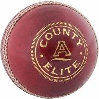 Readers County Elite A Leather Cricket Ball in Red