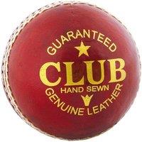 Readers Club Leather Cricket Ball in Red