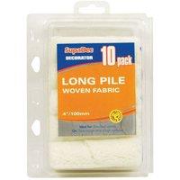 SupaDec Long Pile Paint Roller Sleeve (Pack of 10) in White