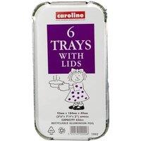 Caroline Food Container (Pack of 6) in Silver