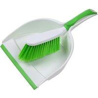 SupaHome Deluxe Dustpan & Brush in White