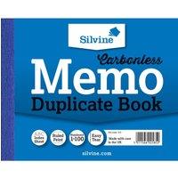 Silvine Carbonless Copy Paper Memo Book in Blue